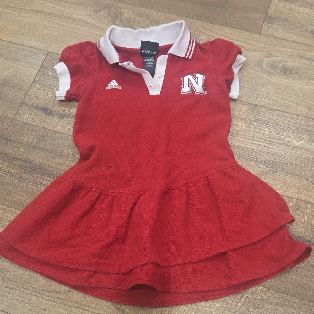 Adidas Kids Red Polo Dress